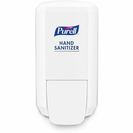 PURELL, CS2 Hand Sanitizer Dispenser (4142-06) for CS2 Hand Sanitizer Refills - Manual - 1.06 quart Capacity - Durable, Wall Mountable, Compact, Push Button - White - 1 Each
