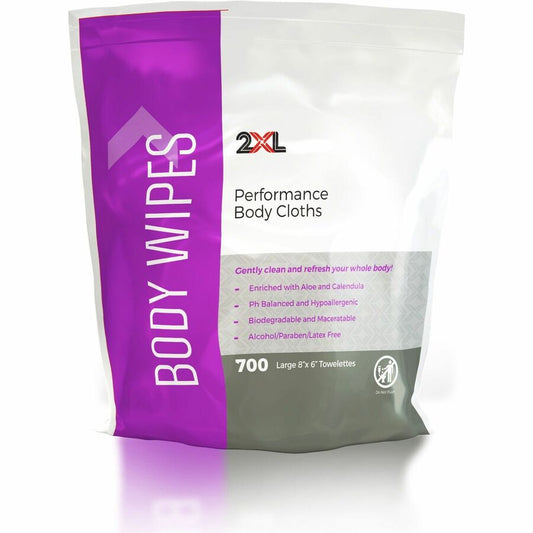 2XL Vitamin E & Aloe Performance Body Cloths - 6" Width x 8" Length - White - 700/Pouch - 1 Each