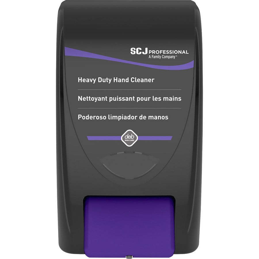 SC Johnson Hand Soap 2000 Manual Dispenser - Manual - 2.11 quart Capacity - Durable, Antimicrobial, Locking Mechanism, Site Window - Black - 1 Each