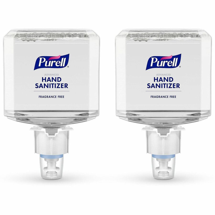 PURELL&reg, Advanced Hand Sanitizer Foam Refill - 1.27 quart - Kill Germs - Hand - Clear - Fragrance-free, Dye-free, Hygienic, Unscented, Refillable - 2 / Carton