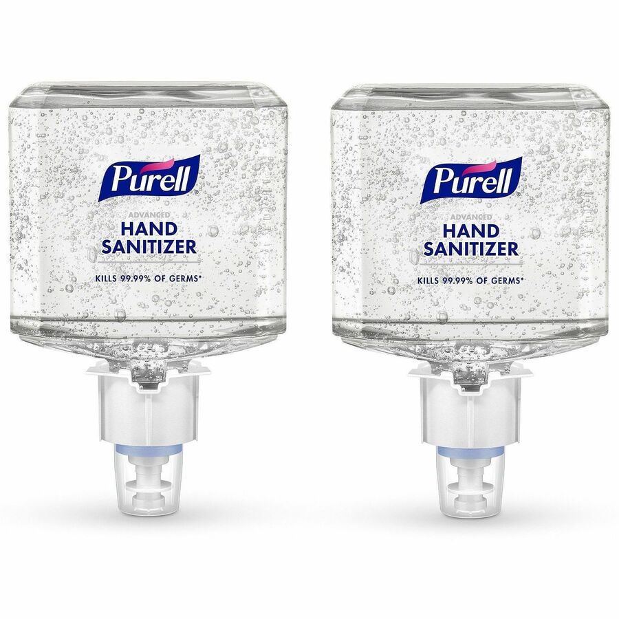 PURELL&reg, Advanced Hand Sanitizer Gel Refill - 1.27 quart - Bacteria Remover, Kill Germs - Hand - Dye-free, Hygienic - 2 / Carton