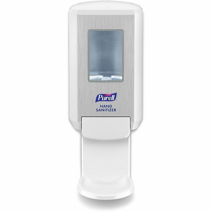 PURELL&reg, CS4 Hand Sanitizer Dispenser - Manual - 1.27 quart Capacity - Wall Mountable, Durable, Refillable, Site Window, Locking Mechanism - White - 1 Carton