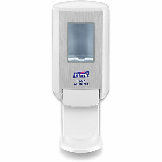 PURELL, CS4 Hand Sanitizer Dispenser - Manual - 1.27 quart Capacity - Wall Mountable, Durable, Refillable, Site Window, Locking Mechanism - White - 1 Carton