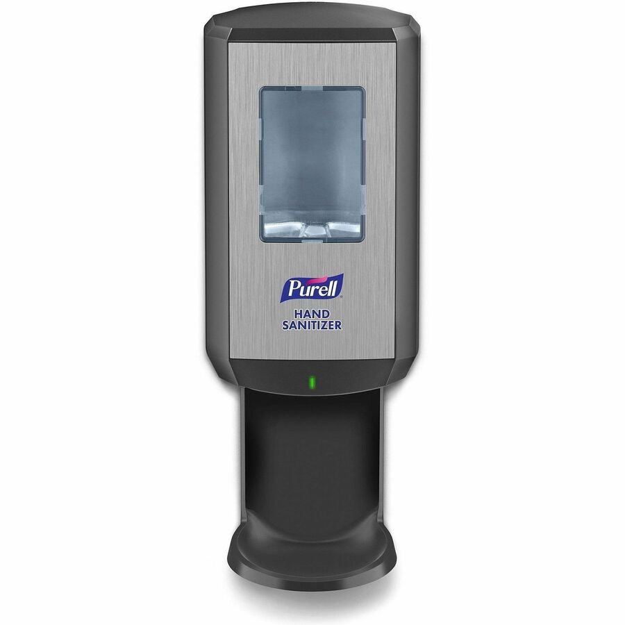 PURELL&reg, CS6 Hand Sanitizer Dispenser - Automatic - 1.27 quart Capacity - Support 4 x C Battery - Wall Mountable, Refillable, Site Window, Locking Mechanism, Touch-free - Graphite - 1 Carton