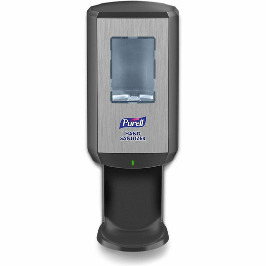 PURELL, CS6 Hand Sanitizer Dispenser - Automatic - 1.27 quart Capacity - Support 4 x C Battery - Wall Mountable, Refillable, Site Window, Locking Mechanism, Touch-free - Graphite - 1 Carton