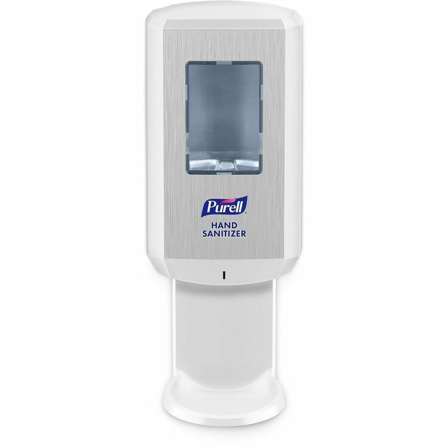 PURELL&reg, CS6 Hand Sanitizer Dispenser - Automatic - 1.27 quart Capacity - Support 4 x C Battery - Wall Mountable, Refillable, Site Window, Locking Mechanism, Touch-free - White - 1 Carton