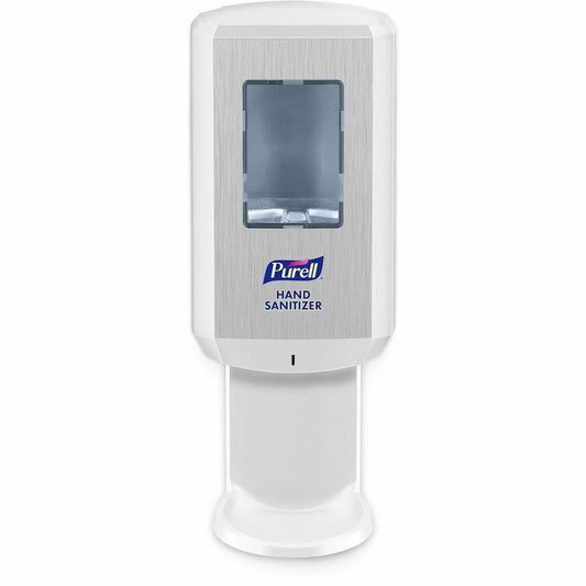 PURELL, CS6 Hand Sanitizer Dispenser - Automatic - 1.27 quart Capacity - Support 4 x C Battery - Wall Mountable, Refillable, Site Window, Locking Mechanism, Touch-free - White - 1 Carton