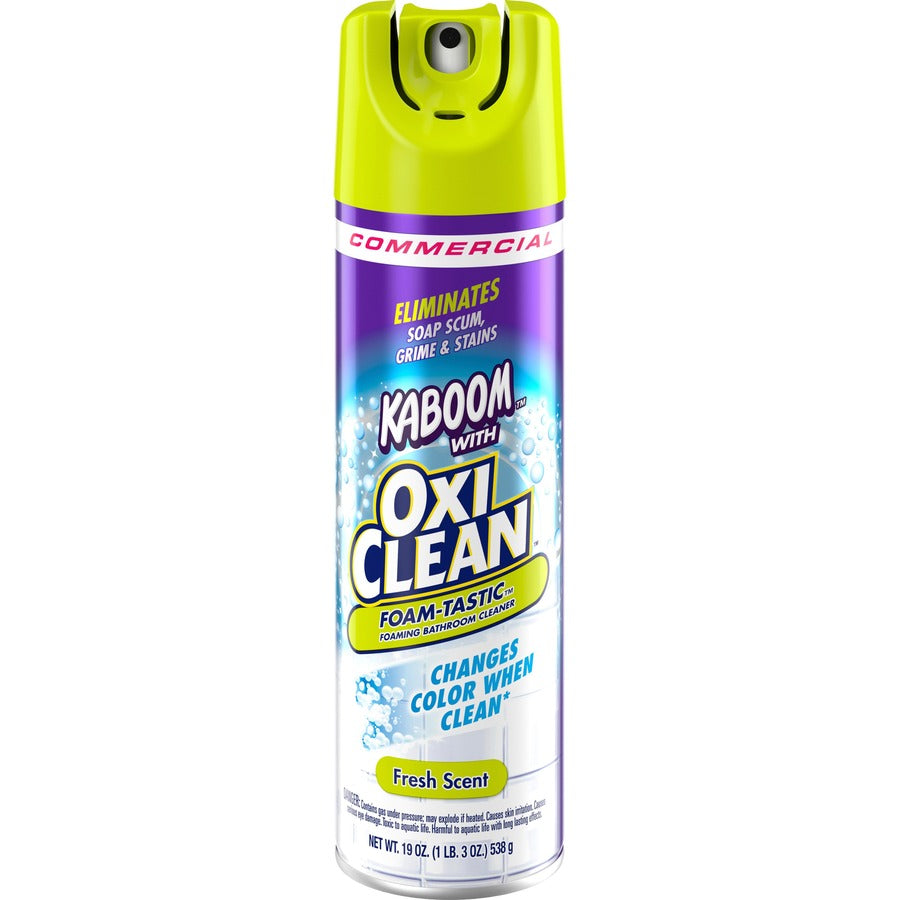 Kaboom Foam-Tastic Bathroom Cleaner - Ready-To-Use - 19 oz (1.19 lb) - Fresh Scent - Residue-free, Fast Acting, Non-staining, CFC-free - Clear - 1 Each
