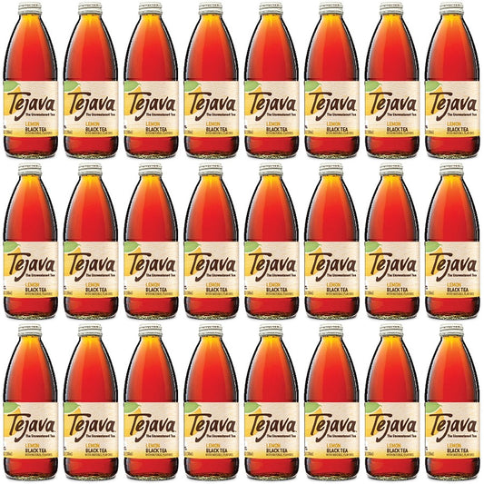 Tejava Lemon Black Tea Bottle - Black Tea - GMO Free - 24 / Carton