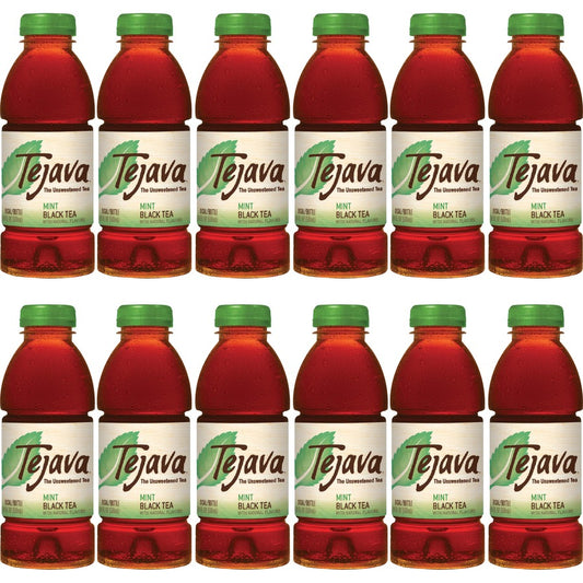 Tejava Mint Black Tea Bottle - Black Tea - GMO Free - 102 / Pallet