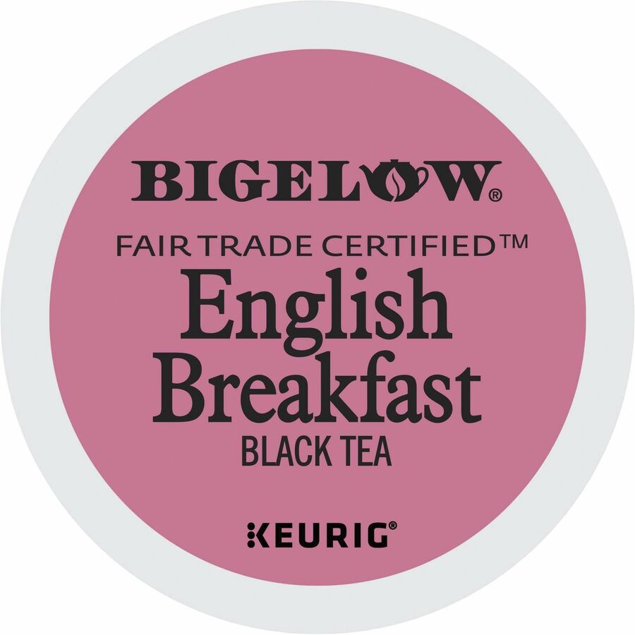 Bigelow&reg, English Breakfast Black Tea K-Cup - Black Tea - Caffeinated - 24 / Box