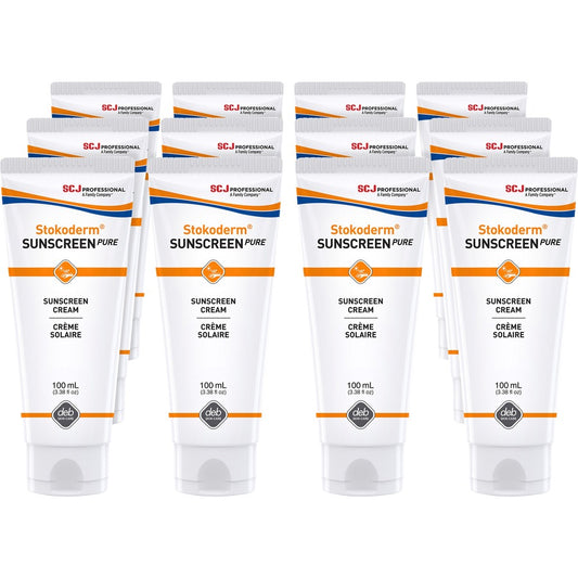SC Johnson UV Skin Protection Cream - Cream - 3.38 fl oz - SPF 30 - Skin, Industrial, Automotive, Education - UV Resistant, Water Resistant, Perfume-free, Non Allergic, Non-irritating, Non-greasy, UVA Protection, UVB Protection Tube - 12 / Carton