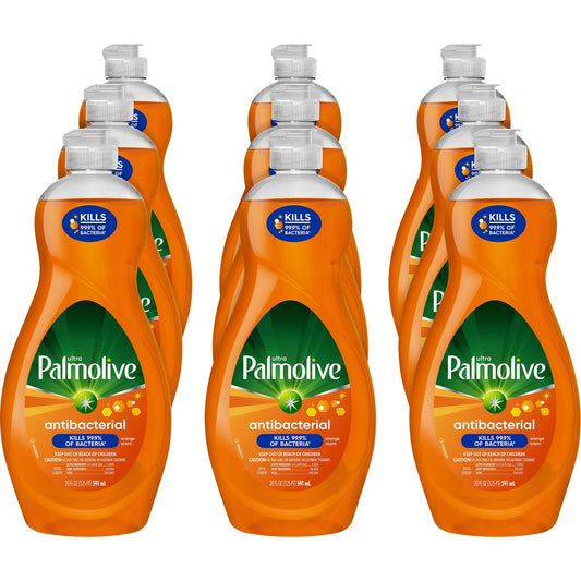Palmolive Antibacterial Ultra Dish Soap - For Dish, Kitchen - Concentrate - Liquid - 20 fl oz (0.6 quart) - Recommended For: Bacteria Remover, Grease Remover, Dirt Remover - Phosphate-free, Kosher-free, Residue-free, Non-abrasive, Antibacterial - Orang...