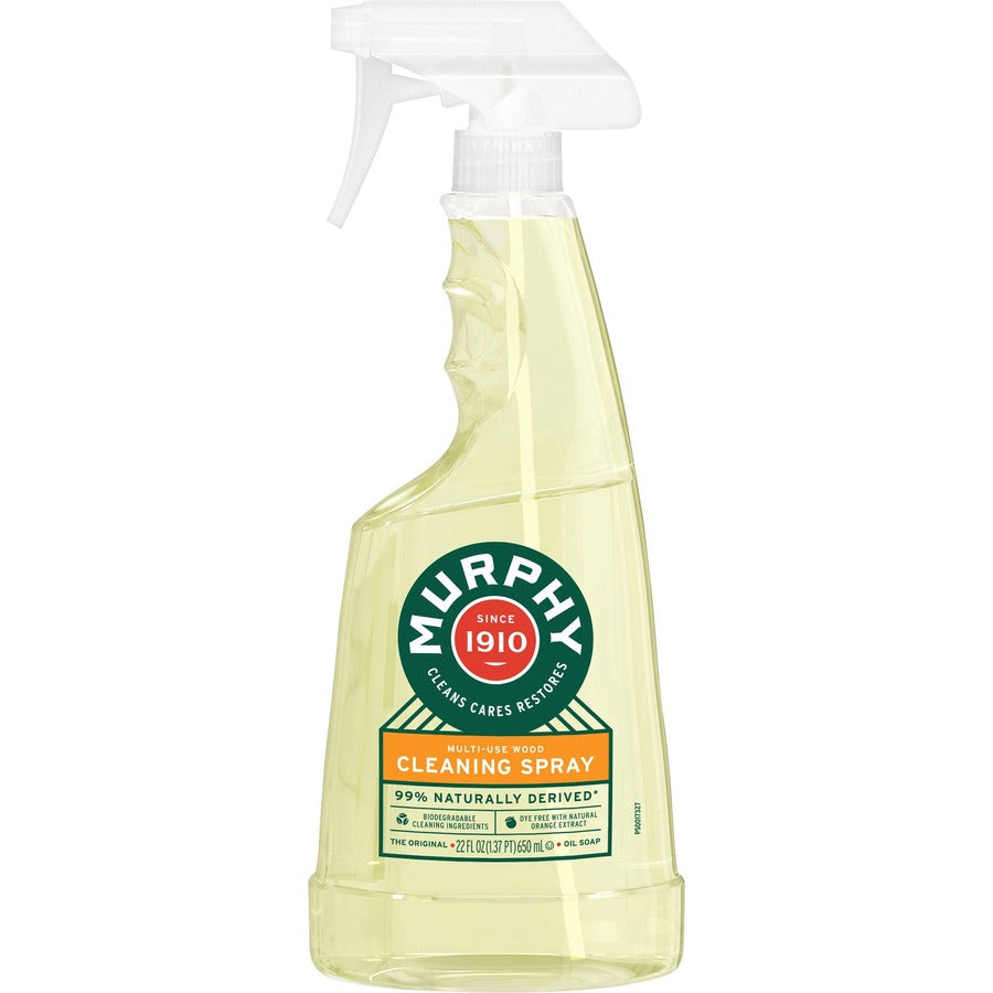Murphy&reg, Oil Soap Multi-use Spray - Ready-To-Use - 22 fl oz (0.7 quart) - Fresh Orange Scent - Orange Bottle - 1 Bottle