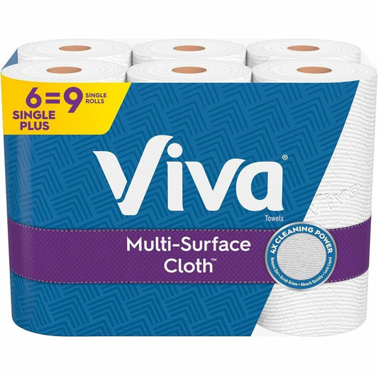 Viva Choose-A-Sheet Paper Towels - 1 Ply - 83 Sheets/Roll - Signature soft, smooth texture - White - Paper - 1 Each