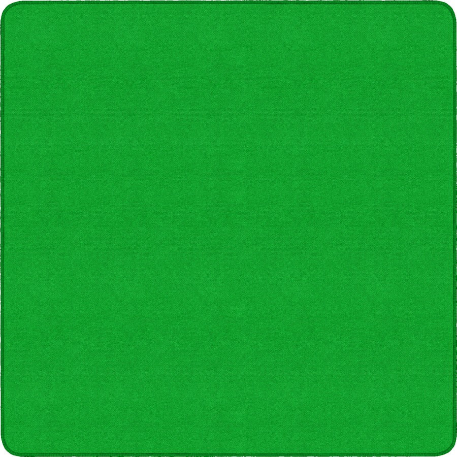 Flagship Carpets Ameristrong Solid Color Rug - Floor Rug - Traditional - 72" Length x 72" Width - Square - Lime Green - Nylon