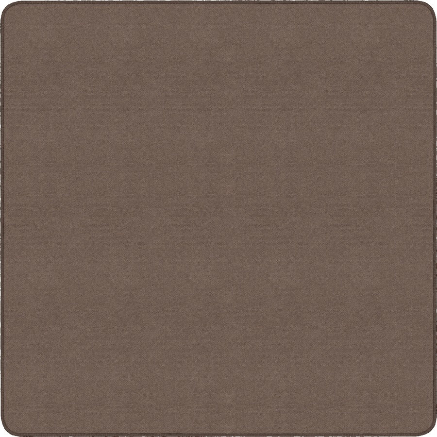 Flagship Carpets Ameristrong Solid Color Rug - Floor Rug - Traditional - 12 ft Length x 12 ft Width - Square - Almond - Fiber, Nylon