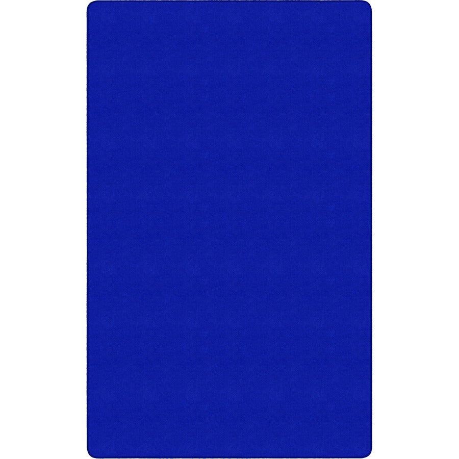 Flagship Carpets Americolors Solid Color Rug - Floor Rug - Traditional - 72" Length x 48" Width - Rectangle - Royal Blue - Nylon
