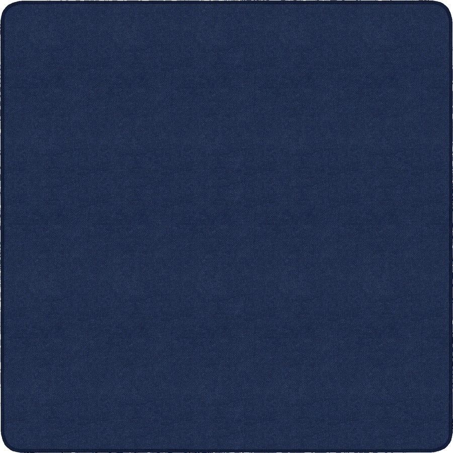 Flagship Carpets Ameristrong Solid Color Rug - Floor Rug - Traditional - 72" Length x 72" Width - Square - Navy - Nylon