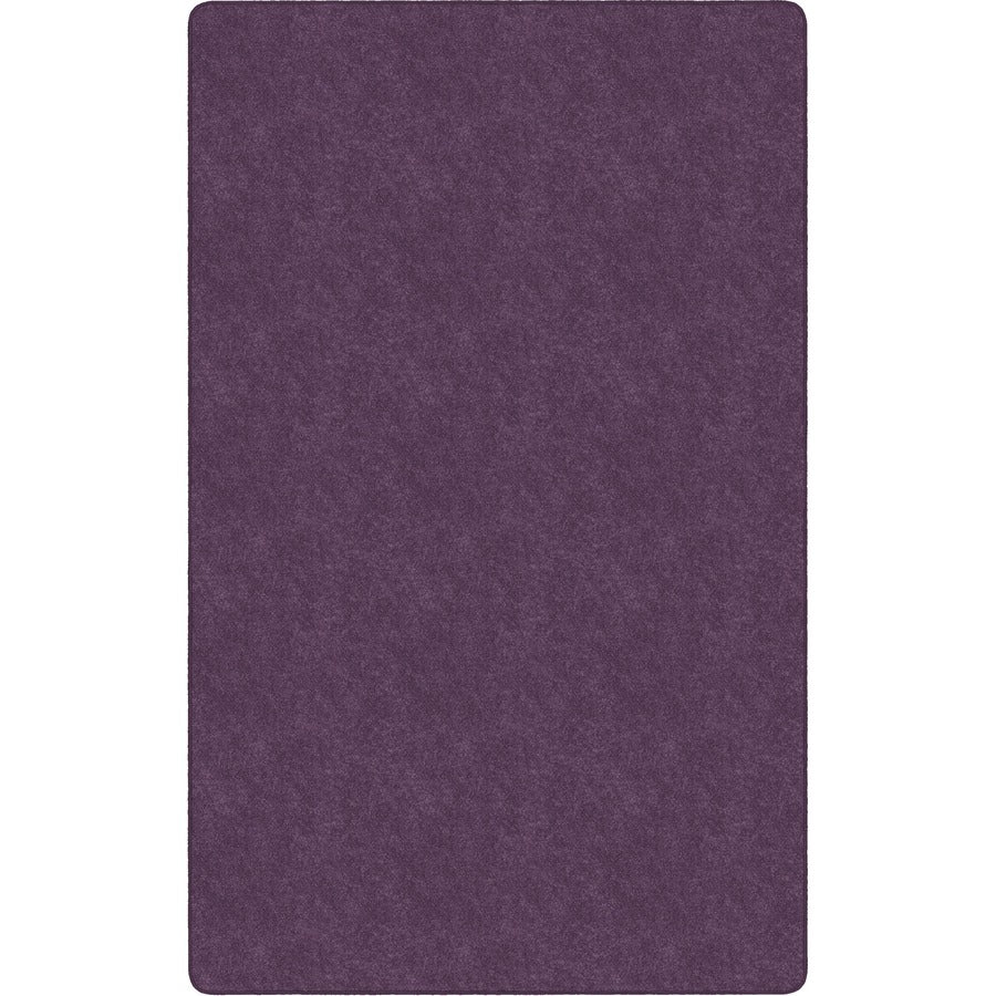 Flagship Carpets Amerisoft Solid Color Rug - 18 ft Length x 12 ft Width - Rectangle - Purple - Nylon, Polyester