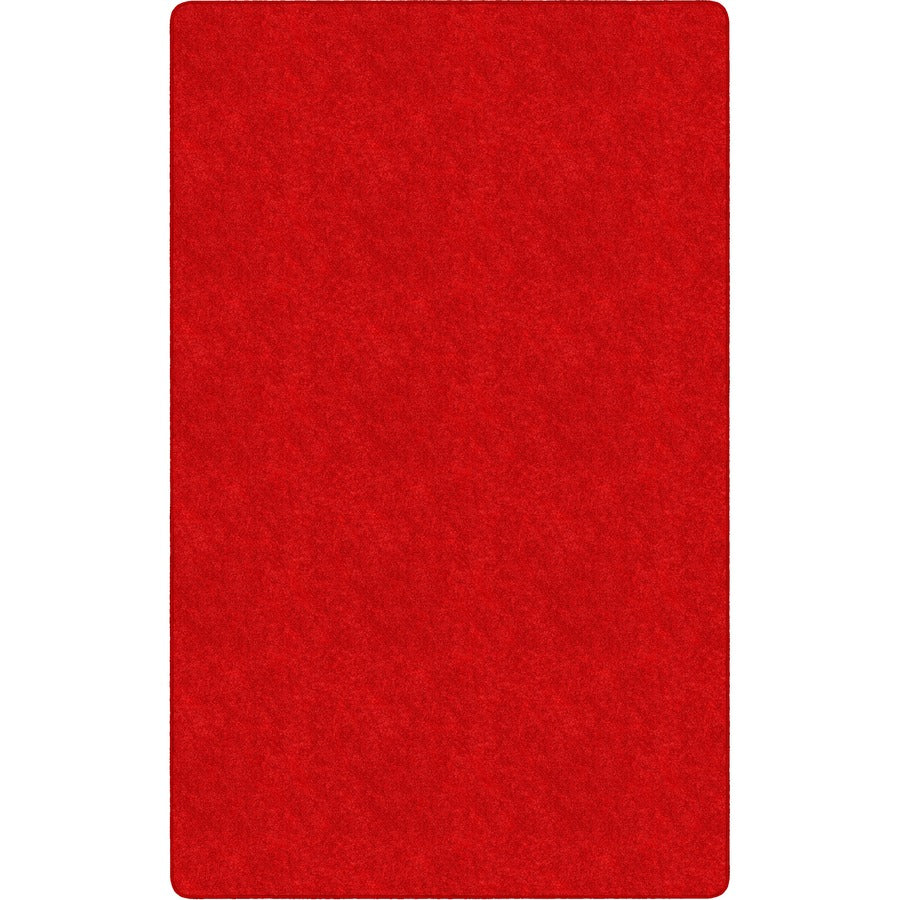 Flagship Carpets Amerisoft Solid Color Rug - 15 ft Length x 12 ft Width - Rectangle - Classic Red - Nylon, Polyester