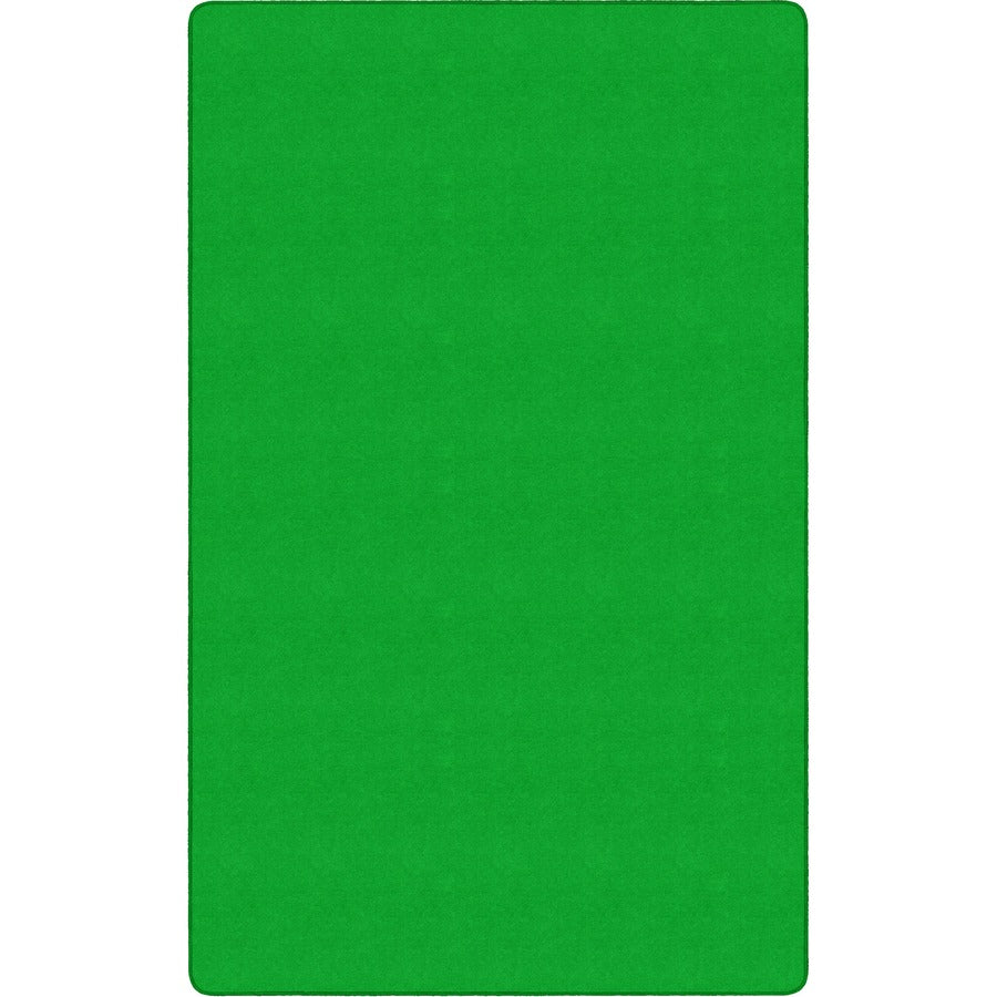 Flagship Carpets Ameristrong Solid Color Rug - Floor Rug - Traditional - 12 ft Length x 91.20" Width - Rectangle - Lime Green - Nylon