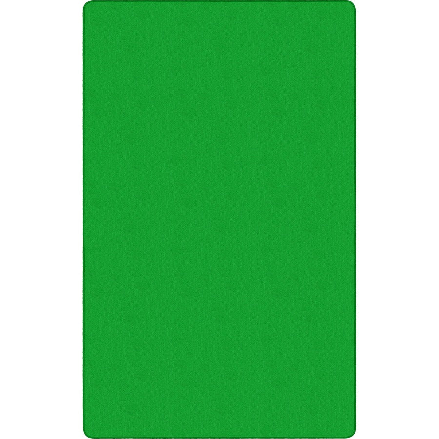Flagship Carpets Solid Color 12' Rectangular Rug - Floor Rug - Traditional - 12 ft Length x 90" Width - Rectangle - Lime Green - Nylon, Yarn