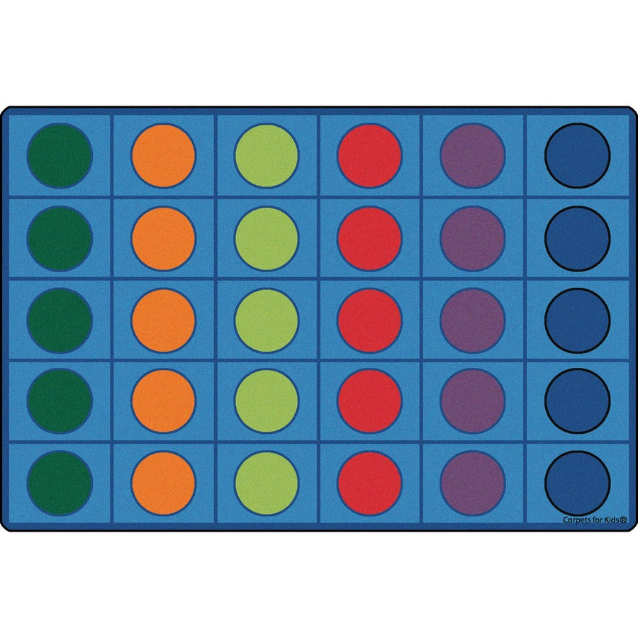 Carpets for Kids&reg, Premium Seating Circles Circletime Rug - Area Rug - 12 ft Length x 90" Width - Rectangle - Primary