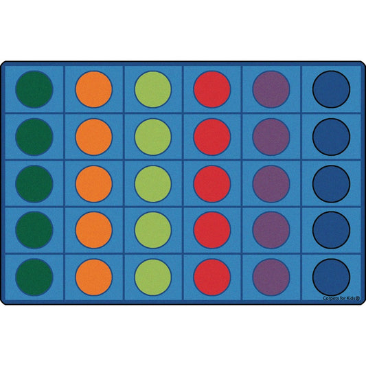 Carpets for Kids&reg, Premium Seating Circles Circletime Rug - Area Rug - 12 ft Length x 90" Width - Rectangle - Primary