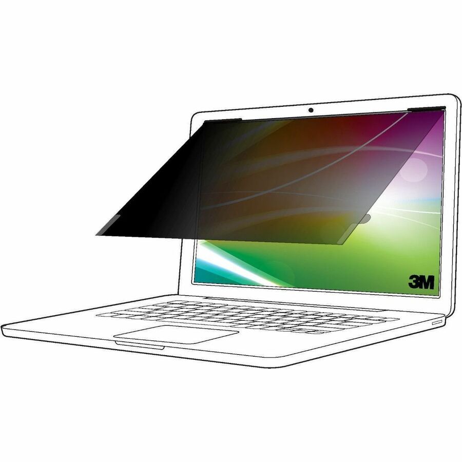 3M Bright Screen Privacy Filter for 15.6in Laptop, 16:9, BP156W9B Black, Matte - For 15.6" Widescreen LCD 2 in 1 Notebook - 16:9 - Scratch Resistant, Fingerprint Resistant - Anti-glare - 1 Each