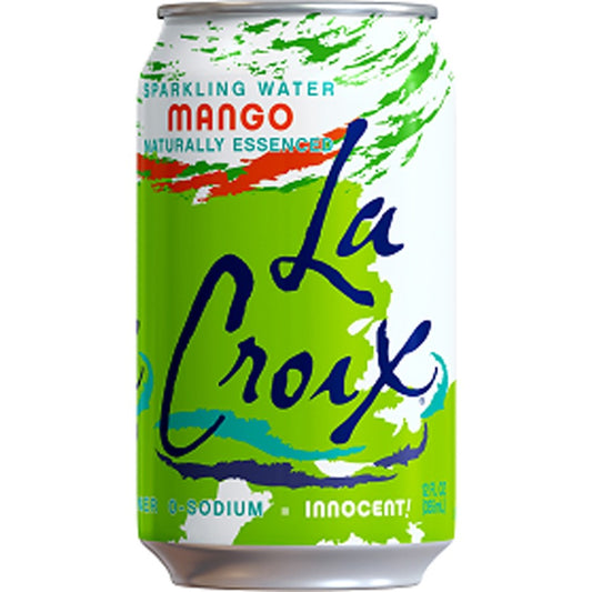 LaCroix Mango Flavored Sparkling Water - Ready-to-Drink - 12 fl oz (355 mL) - Mango - 12/Pack - 2 / Carton