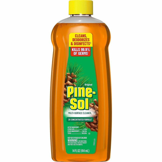 Pine-Sol Multi-Surface Cleaner - For Multi Surface - Concentrate - Liquid - 14 fl oz (0.4 quart) - Original Scent - Deodorize, Disinfectant, Dilutable - Yellow - 1 Each