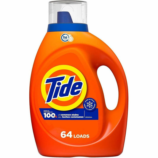 Tide Liquid Laundry Detergent - For Laundry, Washing Machine - Liquid - 80 fl oz (2.5 quart) - Original Scent - Phosphate-free - Orange - 1 Bottle