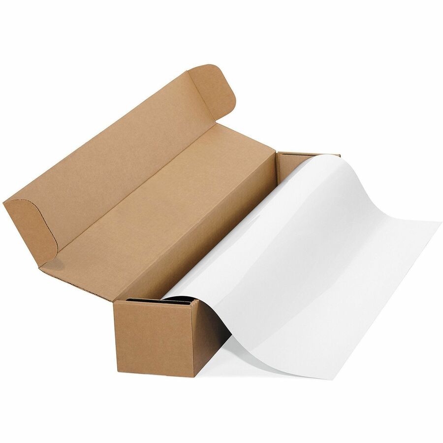 Post-it&reg, Easy Erase Whiteboard Surface, White, 50' x 4' - White Plastic Surface - 1 Each