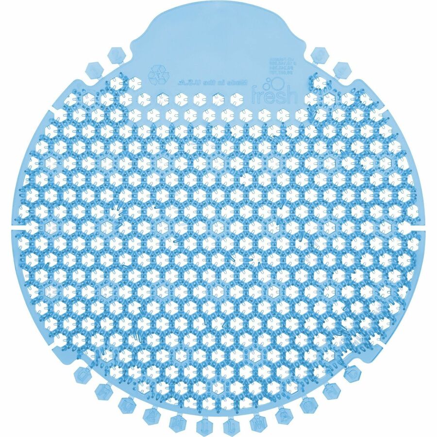 Fresh Products Wave 360 Urinal Screens - Lasts upto 60 Days - Splash Reducer, Odor Control - 5 / Box - Blue
