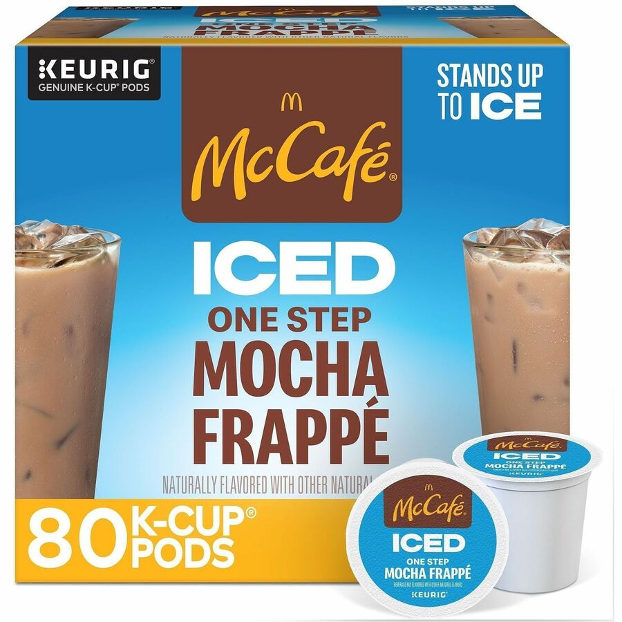 McCafe K-Cup Iced One-Step Mocha Frappe - Compatible with Keurig Brewer - Ice Coffee - Medium - Per Box - 24 K-Cup - K-Cup - Mocha Frapp&eacute, - Kosher - 4 / Carton