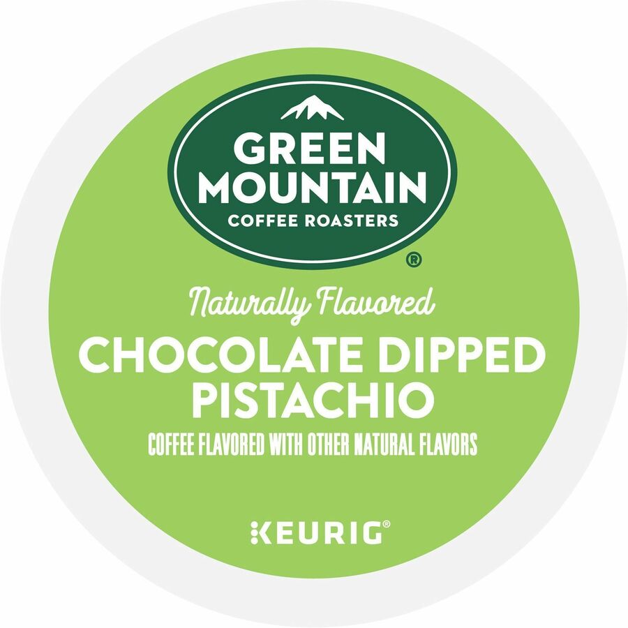 Green Mountain Coffee Roasters&reg, K-Cup Chocolate Dipped Pistachio Coffee - Compatible with Keurig Brewer - Medium - Per Box - 24 K-Cup - K-Cup - Chocolate Dipped Pistachio - Kosher - 4 / Carton