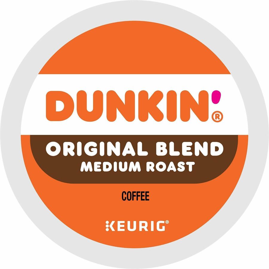 Dunkin'&reg, K-Cup Original Blend Coffee - Compatible with Keurig Brewer - Medium - 0.3 oz Per Box - 22 K-Cup - K-Cup - Original Blend - Kosher - 4 Boxes/Carton - 4 / Carton