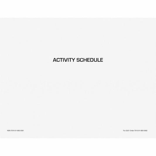 Unicor Flip Style Activity Schedule Calendar - Monthly - 2027 to 2027 - 2 Month Single Page Layout - Letter - 8 1/2" x 11" Sheet Size - Saddle Stitch - White - 220 / Pack
