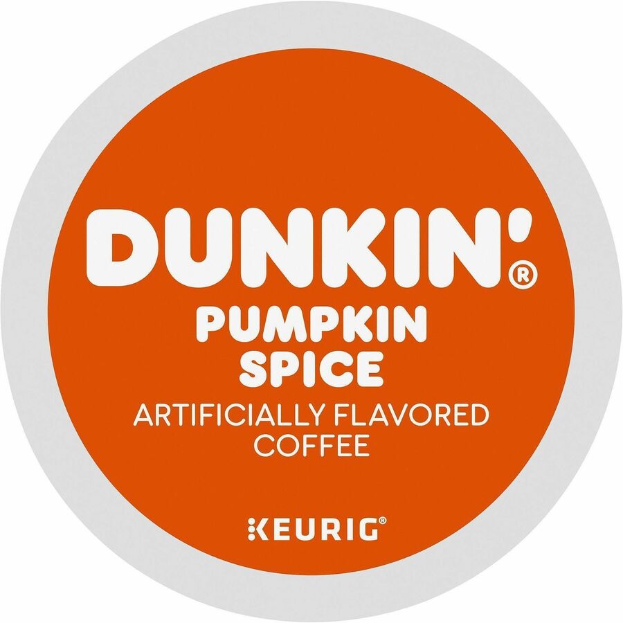 Dunkin' Donuts&reg, K-Cup Pumpkin Spice Coffee - Compatible with Keurig K-Cup Brewer - Medium - 22 K-Cup - K-Cup - Pumpkin Spice - 4 / Carton