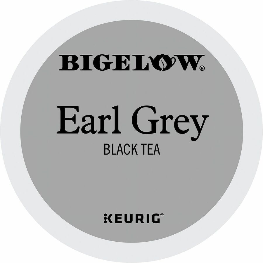 Bigelow&reg, Earl Grey Black Tea Black Tea K-Cup - Compatible with Keurig Brewer - Black Tea - 24 K-Cup - Caffeinated - 4 / Carton