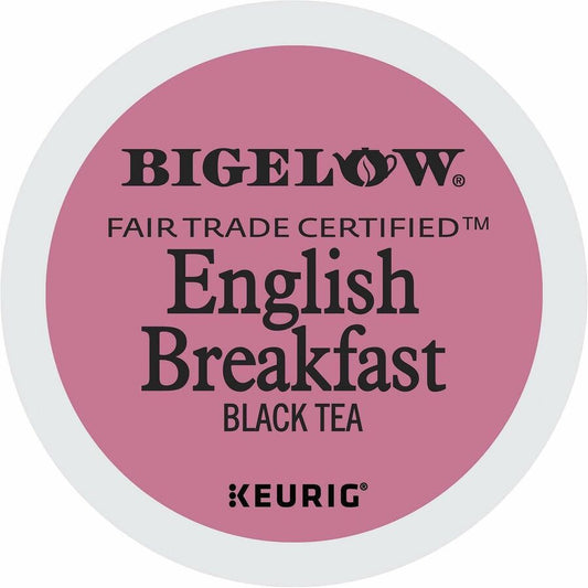 Bigelow&reg, English Breakfast Black Tea Black Tea K-Cup - Compatible with Keurig Brewer - Black Tea - 24 K-Cup - Caffeinated - 4 / Carton