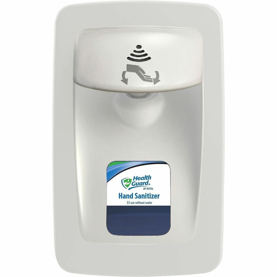 Health Guard DesignerSeries NoTouch M-Fit Dispenser - Automatic - 1.27 quart Capacity - Support 4 x C Battery - Touch-free, Refillable, Low Battery Indicator, Site Window - White - 1 Each