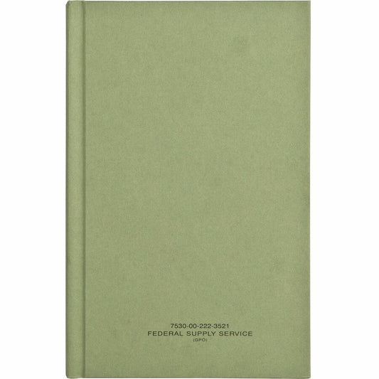 United Book Press Multipurpose Record Book - 192 Sheet(s) - Green - 1 Each