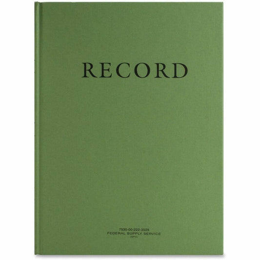 United Book Press Multipurpose Record Book - Green - 1 Each