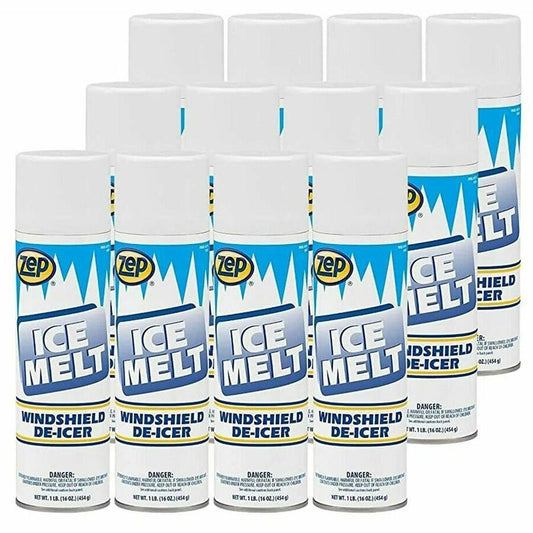 Zep Commercial Ice Melt Aerosol De-Icer for Windshields and Windows - 20 oz. - 20 fl oz - 12 / Each