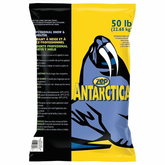 Zep Commercial Antarctica Ice Melt - Pellet - Calcium Chloride -24&deg, F (-31.1&deg, C) - 50 lb - 49 / Each