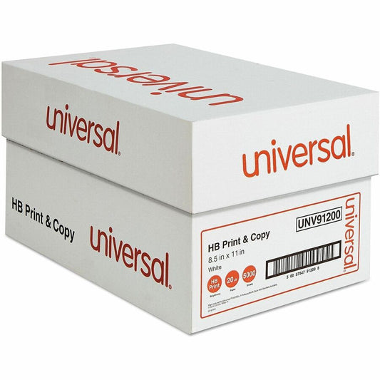 Universal High-Bright Multi-Purpose Paper - Letter - 8 1/2" x 11" - 20 lb Basis Weight - Smooth - High Brightness, Printable - White - 500 Sheets per Ream - 10 Ream/Carton - 40 / Pallet