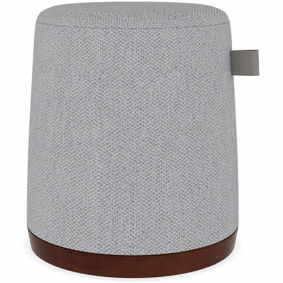M&uuml, m Perch Soft Seating - Memory Foam Seat Material - Gray - Leather, Fabric - 1 Carton
