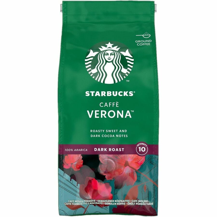 Starbucks Ground Caffe Verona Dark Roast Ground Coffee - Compatible with Drip-coffee Brewer - Dark - Ground - Caff&eacute, Verona